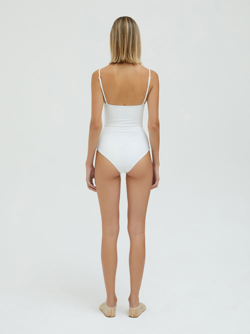 Chic Hollow Solid One-Piece