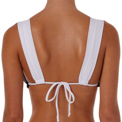Contrast Chic Suspender Bikini Set